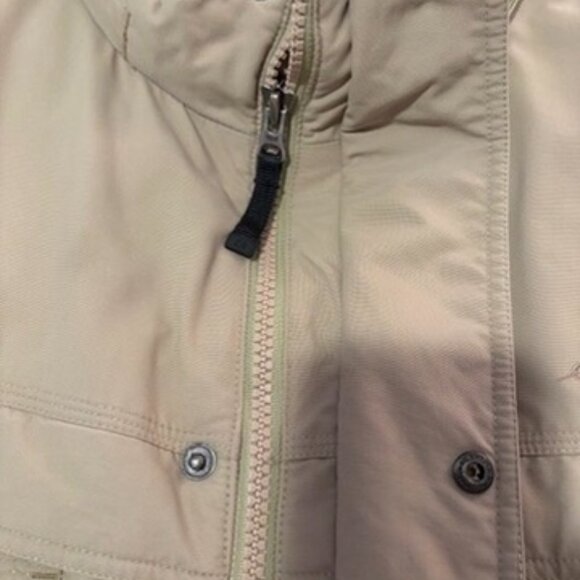 Eddie Bauer Goose Down Jacket Mens XXLarge Beige Mid-length Parka Full zip - Picture 9 of 16